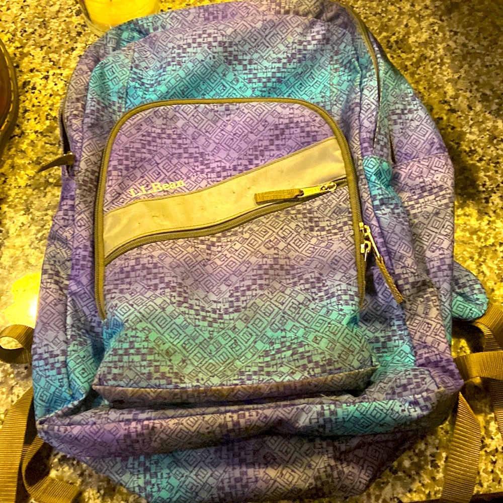 LL bean backpack used condition but still has a lot of life to it